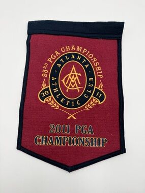 2011 PGA Championship Atlanta Athletic Club Burgundy Pennant